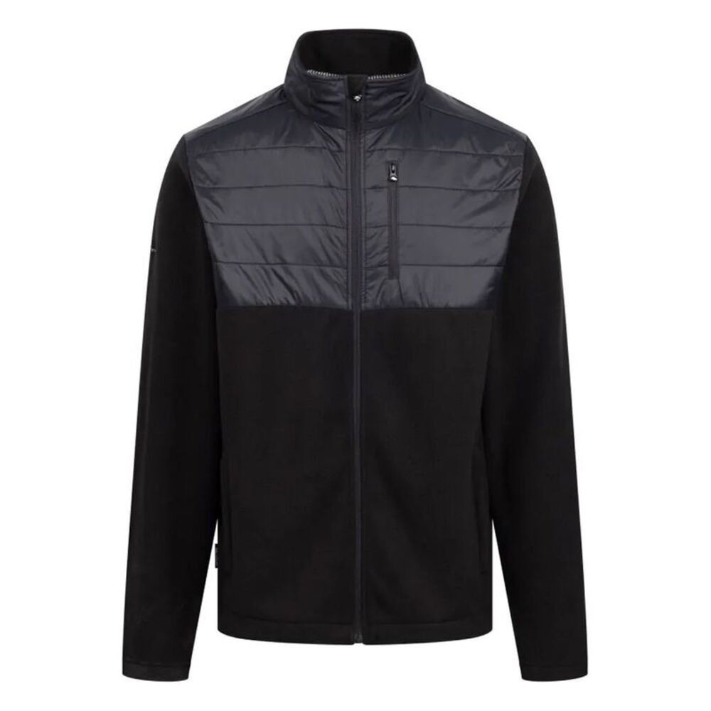 Trespass Mens Bob AT200 Hybrid Fleece / Black